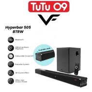VF Hyperbar 505 BTRW 2024 Wireless Soundbar Wireless Subwoofer 2.1 Karaoke System Microphone Soundba