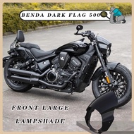 Customized For Benda dark flag 500 BD 500 bd500 HeiQi500 Motorcycle Round ABS Plastic Screen Headlig