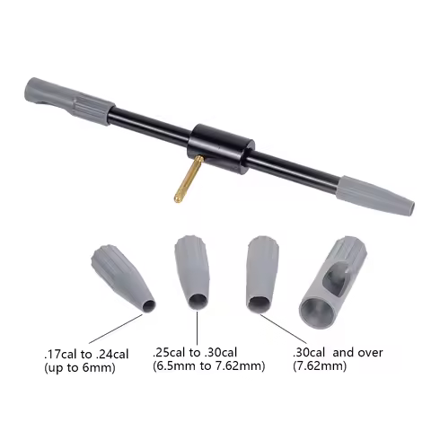 Tactical 8Pcs .17Cal .22Cal .30Cal Universal Gun Bore Guide Cleaning Rifle Brush Clean Kit Hunting C