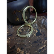 Square Flattened Brass Bracelet Handmade Brass Bracelet Men Women All Have This Bracelet Thicker