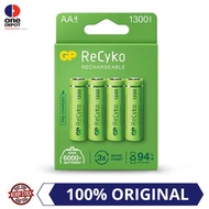 GP ReCyko Rechargeable Battery 1300mAh AA (4 Battery Pack)