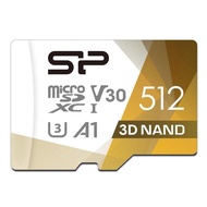 SP Silicon Power 3D NAND U3 A1 V30 MicroSD 512GB 256GB Memory Card SDXC Class 10 TF Mini Card Micro SD 32G 64G 128G 256G 512G for Camera Smartphones Laptop