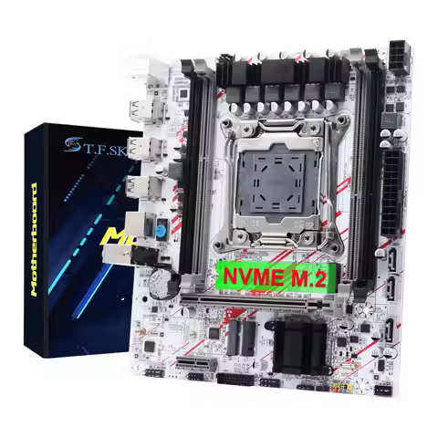X99 DDR3 Motherboard LGA 211-3 Supports E5 2666 V3 2696V3 Xeon CPU Processor DDR3 Memory NVME NGFF W