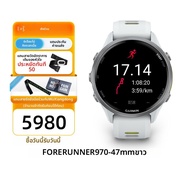 Garmin Forerunner 970 นาฬิกาสปอร์ต ขอบหน้าปัดไทเทเนียม 5th Gen ไฟฉาย LED มีระบบช่วยวัดอุณหภูมิผิวหนั