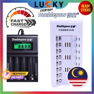 4 SLOTS /8 SLOTS Doublepow Rechargeable Battery Charger LCD Smart Display Charger/ 8 SLOTS Rechargea