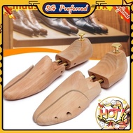 【SG Lucky Store】[SG stock]1 Pair Shoe Tree Wood Shoes Stretcher Wooden Adjustable Man Women Flats Pu
