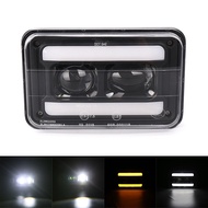 1PCS 4X6" LED Headlight Rectangular Lamp For Honda XR250 XR400 XR650 & Suzuki DRZ replacement H4651 