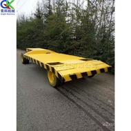 ST/💥Traction Flatbed Trailer Heavy Cargo Transfer Heavy Load Platform Trolley Four-Wheel Steering Plate Trailer GRRL