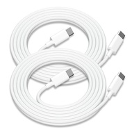 2 Packs 10 Feet USB C to USB C Charging Cable, Long Type C to C Fast Charging Cable Suitable for iPh