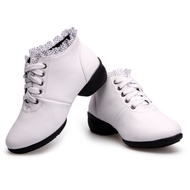 Sepatu Dansa Latin Line Dance Semi Boots Renda sepatu bot wanita sepatu line dance wanita uk 36~41 【