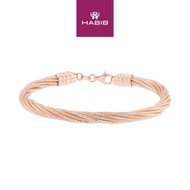 HABIB CAVO | Oro Italia 916 Rose Gold Bangle GB89530123(9)-R (22K Gold)
