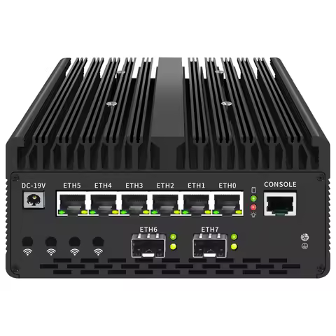 SZBOX 14th Gen Soft Router Mini PC Ultra 7 155H 2/4x10G SFP 6*2.5G LAN Thunderbolt 4 2xNVMe Server S