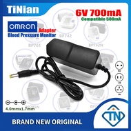 6V AC/DC Adapter for Omron M2 Basic HEM-7116-E8(V) HEM-7121J-E HEM-7120-E MX2 Basic HEM-742-E2 Blood