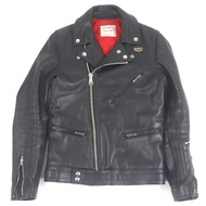 Lewis Leathers Cyclone 緊身雙層皮夾克，黑色，尺寸 34，英國製造，男士款，成色極佳。