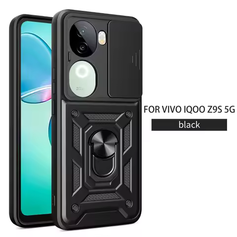 For Vivo V40e Case Vivo IQOO Z9S Cover Vivo iqoo z9s V40e Magnetic Ring Holder Armor Phone Case Slid