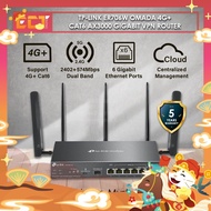 TP-Link ER706W Omada 4G+ Cat6 AX3000 Gigabit VPN Router with 6 Gigabit Ethernet Ports and Single Nan