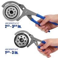 rego001 Car Oil Filter Tool Ergonomic Oil Filter Wrench Adjustable 9/12-inch Oil Filter Pliers Wrenc