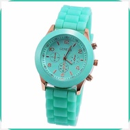 Geneva!p{watch@E;fashion&Cq;jelly&gx;rubber&Fa;ladies&sR;wrist