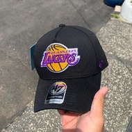 Best Seller Topi Basseball Logo Lakers Bordir Timbul Bahan Hitam Topi Baseball Topi Premium Ori 47 b