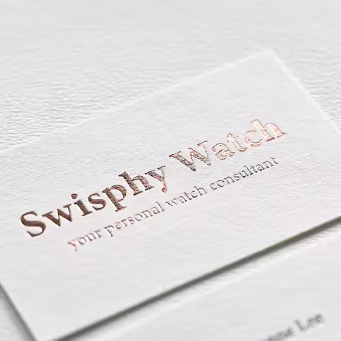 200Pcs Wholesale high-end cards Custom Rose Gold Foil Business Cards Debossed Thank You Letterpress 