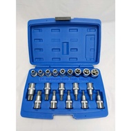 19PCS X 1/2″ DR. TORX BIT SOCKET & E-TORX SOCKET SET (KT-4019E) KINGTOYO