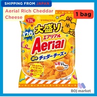 YBC Aerial Rich Cheddar Cheese Corn Snack – Extra Salty Japanese Crunchy Snack (120g, 1 Bag)