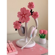 Sakura Headphone Stand – Cherry Blossom Aesthetic Headset Holder suitable for Gamer