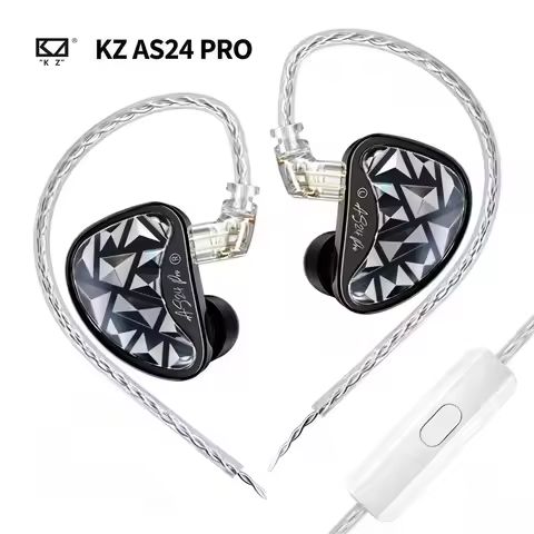 KZ AS24 Pro Hot Upgraded 24 Balanced Armature Hifi In Ear Wired Headphones Adjustable Tuning 3D Prin