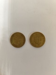 香港 1948年及1949年一毫硬幣兩个
