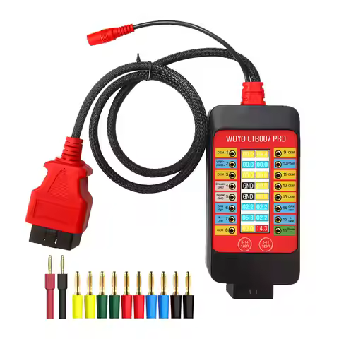 For ECU Testing Tool on Bench WOYO CTB007 PRO OBD2 Breakout Box with Built-in 120 ohm Resistor