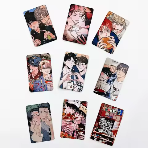 9PCS 10th Anniversary Korean BL Manhwa Photocards Double Sided Lomo Cards Home Party Decor Fans Coll