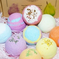 Bola garam mandian 100g berbentuk donat, garam mandian meletup, bom mandian, bola mandian.