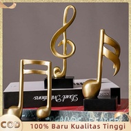 Music Figurine Music Statue Music Note Ornament Antique Gold Decoration Music Note Ornament