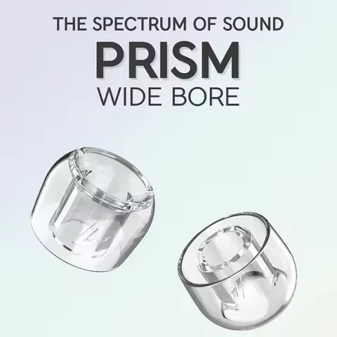 Divinus Prism Wide Bore LSR Earphone Eartips For 4-6mm Nozzle, Earphone Ear Tips for Dunu Davinci, A