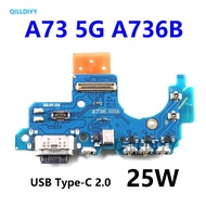 1pcs Charging Port Board Replacement For Samsung Galaxy A73 A736 A736B Phone USB Charging Flex Cable