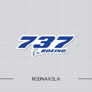 Boeing 737 Logo Outdoor Waterproof Vinyl Sticker