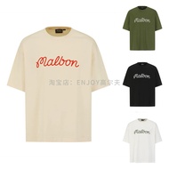 Simple Letters Script Logo Print Pure Cotton Short Sleeve T Shirt Unisex Golf Sports Casual Tee  6.9