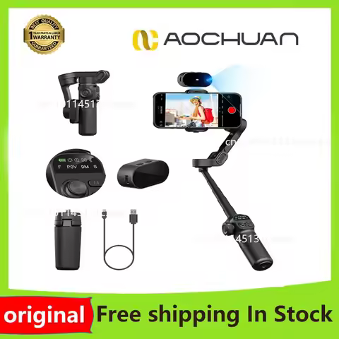 AOCHUAN Smart X2 Ai Handheld Gimbal Stabilizer Built in Extension Rod Equipped with LED display Smar
