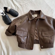 (QCCC) 2-layer super soft leatherJacket for boys - AK070