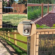 [Aus-t] 200Pcs Aluminum Fence Clamps Metal Livestock Fence Clips Garden Farm Fence Attachment Clamps