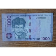 ARMENIA, 1000 DRAM,2018, UNCIRCULATED BANKNOTE.