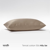 Vỏ gối Lụa Tencel Cotton Sen Đá Home Bedding 50x70 45x65 cm cao cấp trơn màu áo bao gối nằm Lyocell