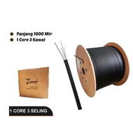 Zimmlink Dropcore Cable 1 Core 3 Strands 1000 Meters 1 KM FO DC 1C