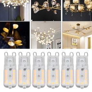 bjiax Haofy 6pcs G9 LED Bulb 5W Transparent Cover 22LED Dimmable Light for Ceiling Wall Table Replac