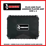 MOHAWK Car Audio --22M1-60.4PP 1-SERIES 4 Channel Amplifier PLUG N PLAY Android Player