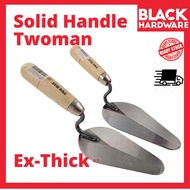 Black Hardware TwoMen Brick Batu Renovation Cement Trowel Sudu Batu Bata Dinding Plaster Scrapper Wa