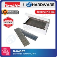 MAKITA B-04307 BRAD NAIL 18GA | 15MM (5/8") - 5000PCS PER BOX [ B04307 ]