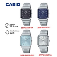 Casio MTP-B185D Men Analog Watch with Silver Stainless Steel Band