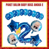 Baby Boss Number E Balloon Package Baby Boss Birthday Decoration/