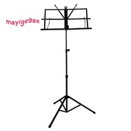 Metal Music Stand 2 in 1 Dual Use Folding Sheet Music Stand Desktop Book Stand Music Guitar Parts Accessorie